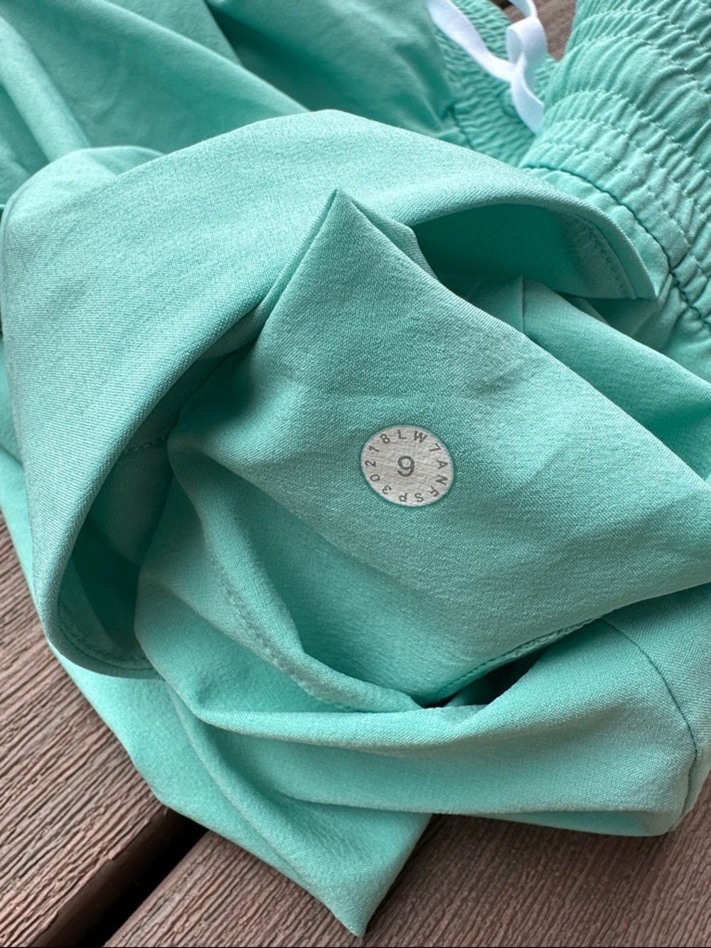 lululemon athletica Mint Green Athletic Drawstring Shorts - Picture 4 of 7